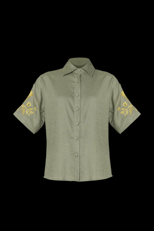 Inamorata Short Sleeve Shirt Lemoncello